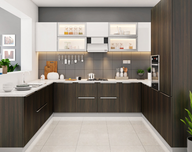 U Shape Modular Kitchen